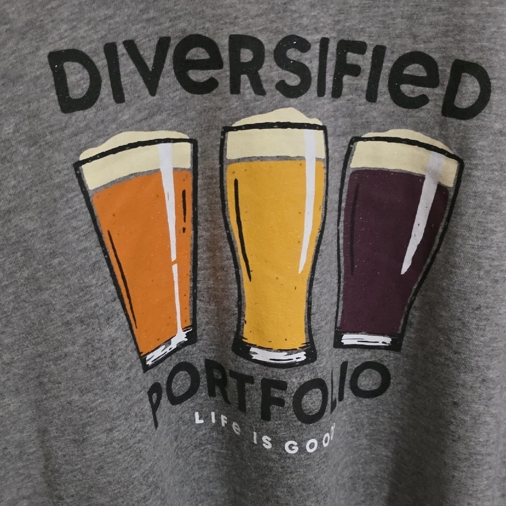 Life Is Good Gray Long Sleeve with Colorful Drink Graphic Xxl - Picture 2 of 5